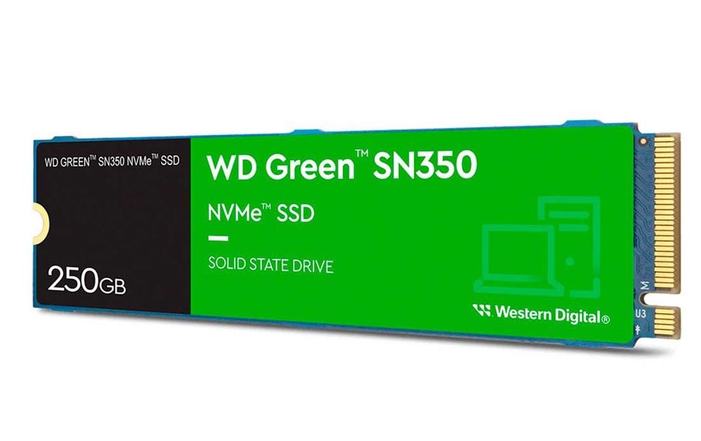 Unidad de Estado Solido WESTERN DIGITAL Green SN350 NVMe, 250GB M.2 2280