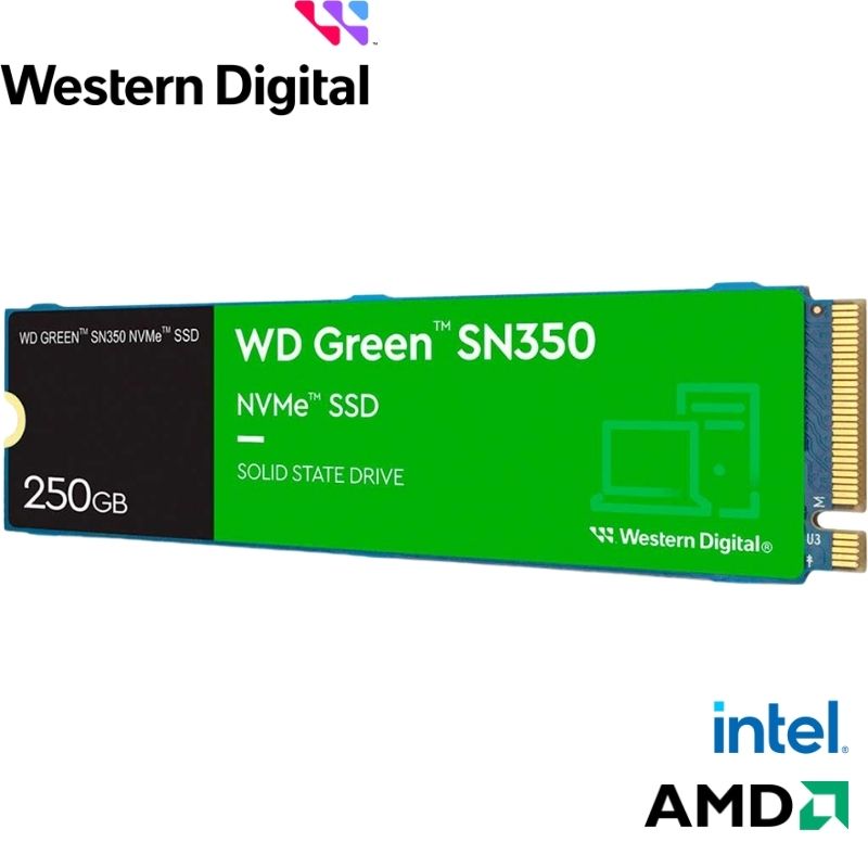 Unidad de Estado Solido WESTERN DIGITAL Green SN350 NVMe, 250GB M.2 2280