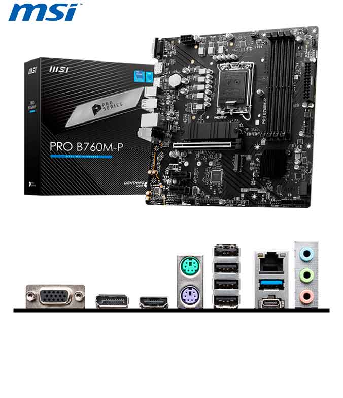 Motherboard MSI PRO B760M-P, Chipset Intel B760, LGA1700, HDMI, DP, VGA, mATX