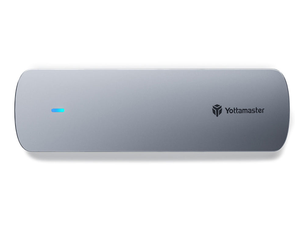 Yottamaster, SSD Drive Enclosure M.2 NVMe/Sata. USB 3.2 Gen2, 10Gbps.