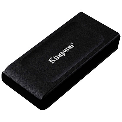 SSD Portable Kingston XS1000, 1TB, Interfaz USB 3.2 Gen 2 Type-C, Negro