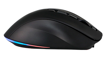 Mouse Teros TE-5168N, Triple Modo: 2.4G+Bluetooth+USB, 6400 DPI, RGB, Negro