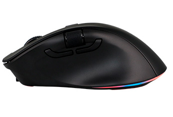 Mouse Teros TE-5168N, Triple Modo: 2.4G+Bluetooth+USB, 6400 DPI, RGB, Negro