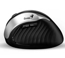 Mouse Genius Ergo 8250S, Wireless, Vertical 6-Bot, Ergonómico, Silver Grey