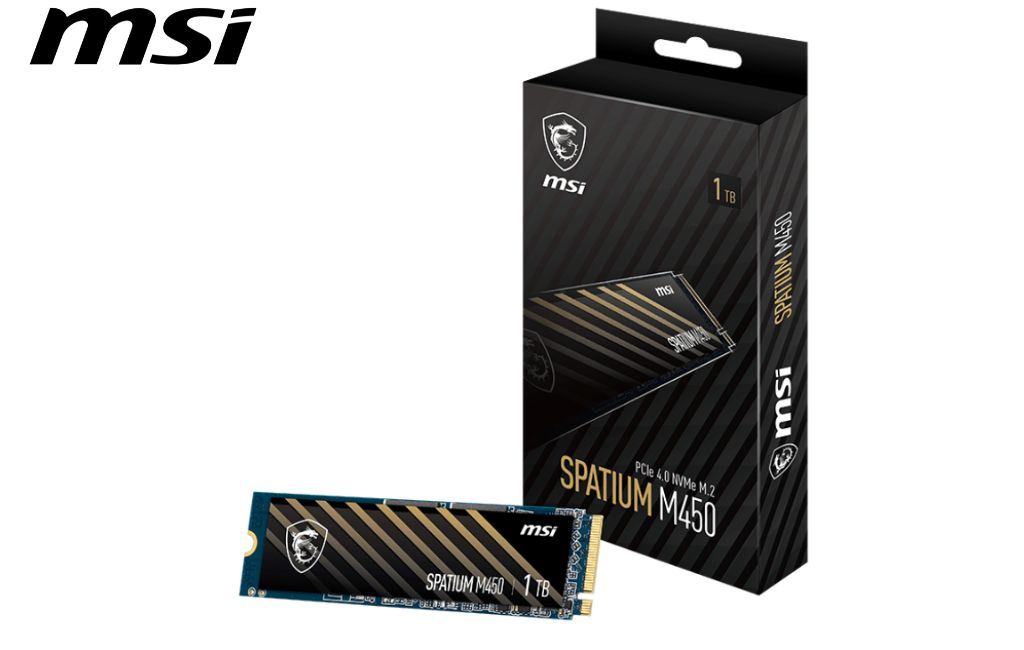 Unidad de Estado Solido MSI SPATIUM M450 M.2 1TB, PCIe Gen4 x4, NVMe 1.4