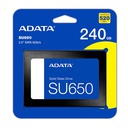 Unidad de Estado Solido ADATA, SU650, 1TB, Sata 6GB/S, 2.5&quot;, 7mm, 3D NAND.
