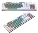 Teclado Mecánico Antryx MK860L White &amp; Grey, Switch Purple.