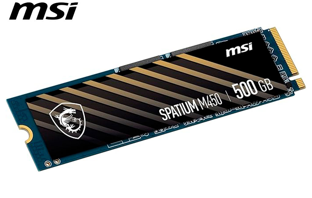 Unidad de Estado Solido MSI SPATIUM M450 M.2 500GB, PCIe Gen4 x4, NVMe 1.4