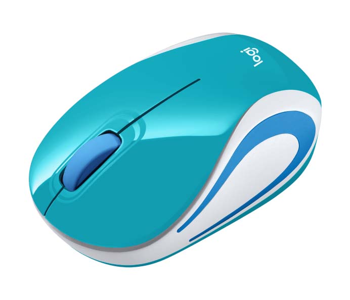 MOUSE LOGITECH M187 MINI INALAMBRICO REFRESH LIGHT BLUE (910-005363)