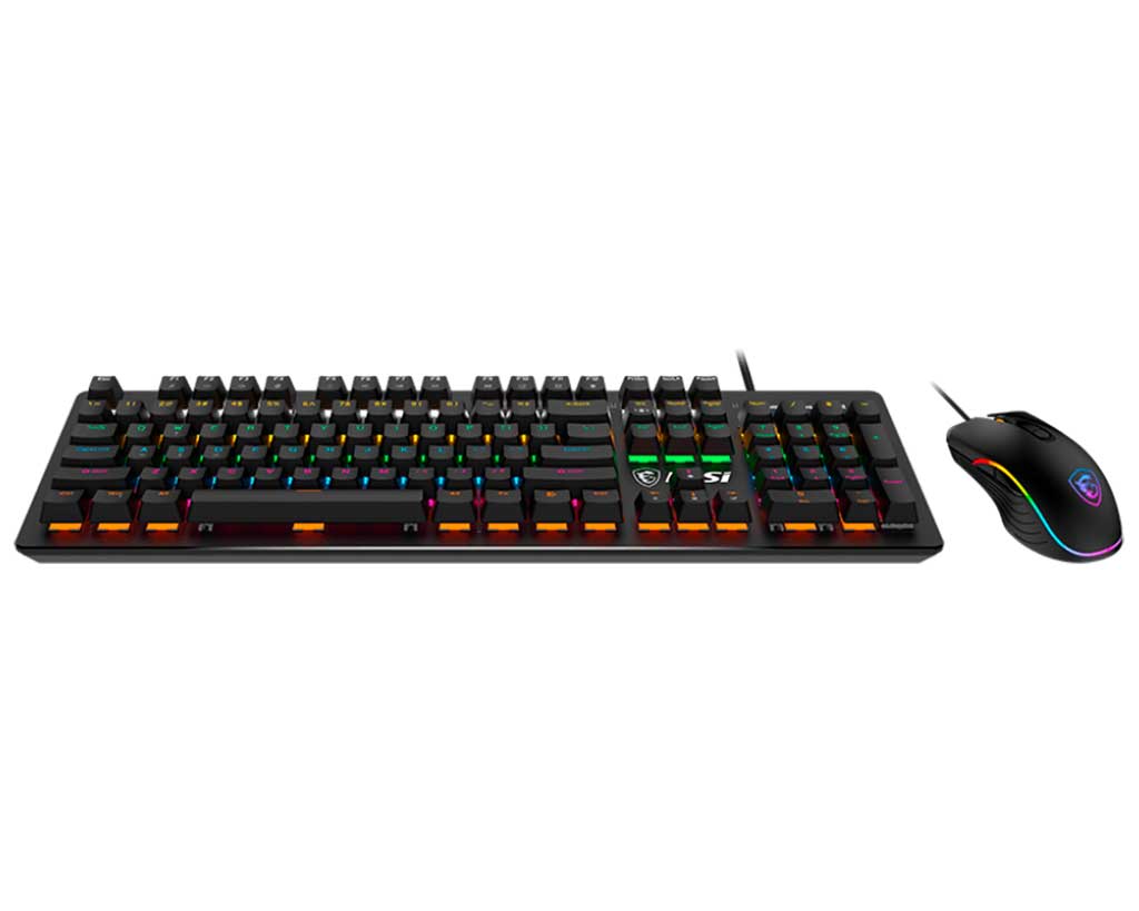 Combo Gaming MSI Forge GK300 Blue US, Teclado, Mouse.