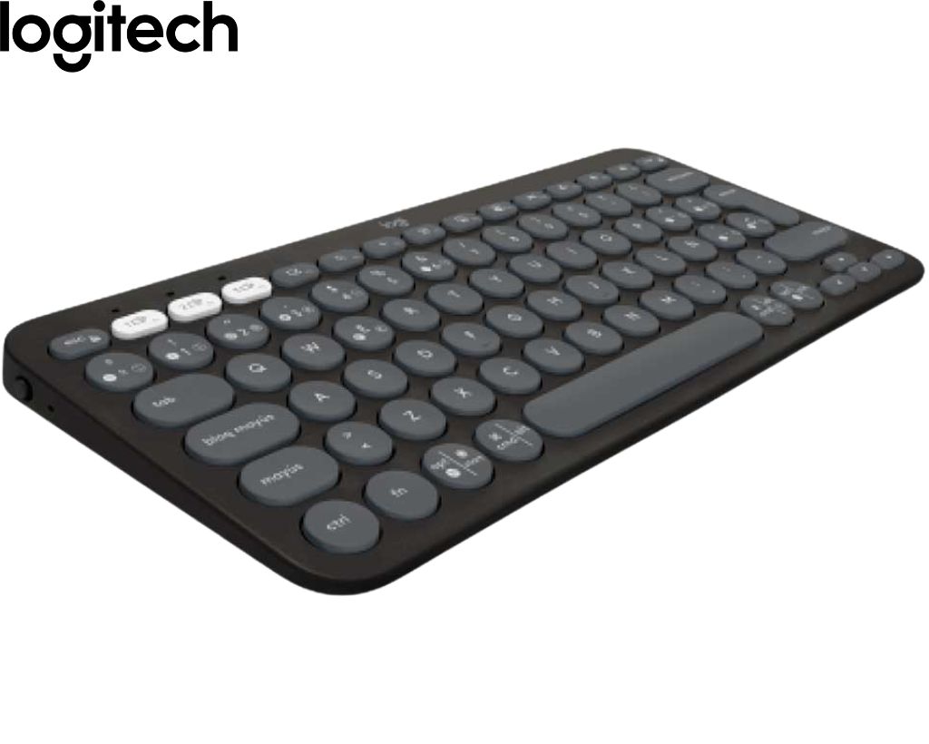 Teclado Inalámbrico Logitech PEBBLE 2 K380S Multi-Device Bluetooth/Wireless Graphite SP.