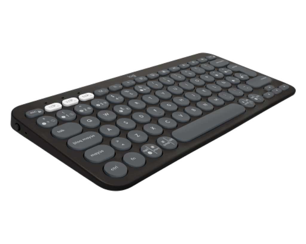 Teclado Inalámbrico Logitech PEBBLE 2 K380S Multi-Device Bluetooth/Wireless Graphite SP.