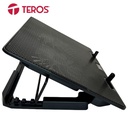 Cooler Para Notebook TEROS TE-7020N / 15.6&quot; / 2 Fan de 12CM