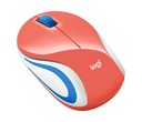 MOUSE LOGITECH M187 MINI INALAMBRICO REFRESH CORAL (910-005362)