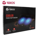 Cooler Para Notebook TEROS TE-7020N / 15.6&quot; / 2 Fan de 12CM