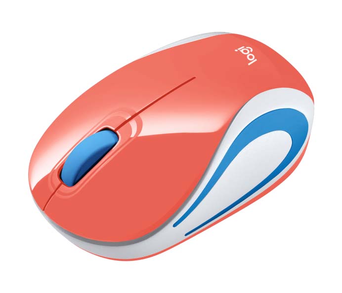 MOUSE LOGITECH M187 MINI INALAMBRICO REFRESH CORAL (910-005362)