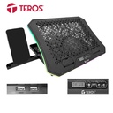 Cooler Teros TE-7130N, RGB Notebook  Hasta 19&quot; / 3 Fan de 11cm