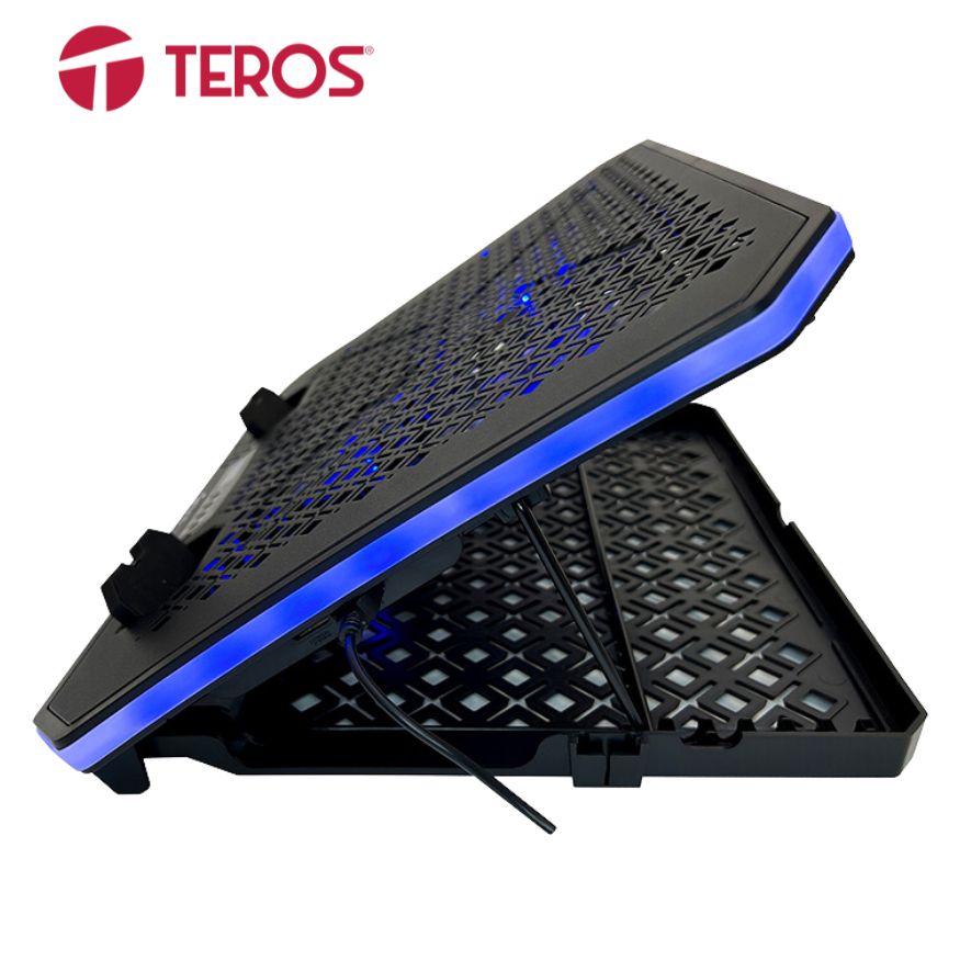 Cooler Teros TE-7130N, RGB Notebook  Hasta 19&quot; / 3 Fan de 11cm