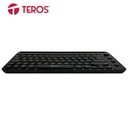 Teclado Inalámbrico, TEROS TE-4064, 2.4GHZ + BT 3.0 + BT 5.2, Negro.