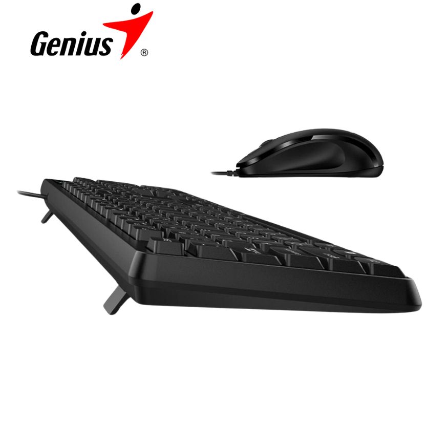 Teclado y Mouse Genius KM-170, USB, Multimedia SP Black.