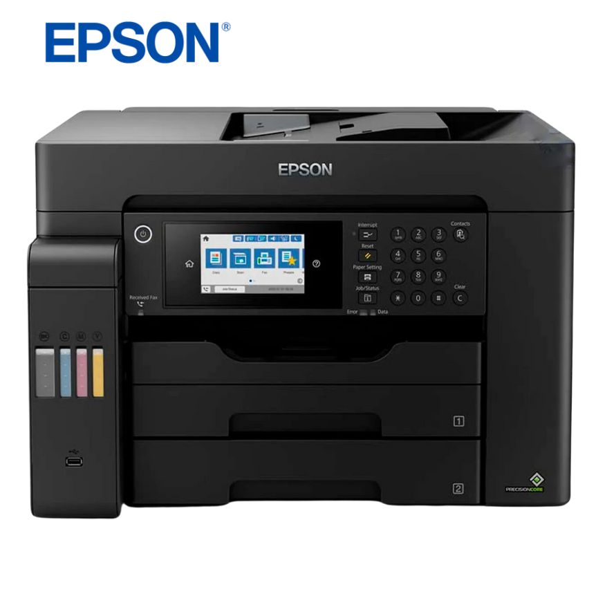 Multifuncional de Tinta Epson EcoTank L15150, Imprime/Escanea/Copia/Fax/Wi-Fi/USB/Ethernet