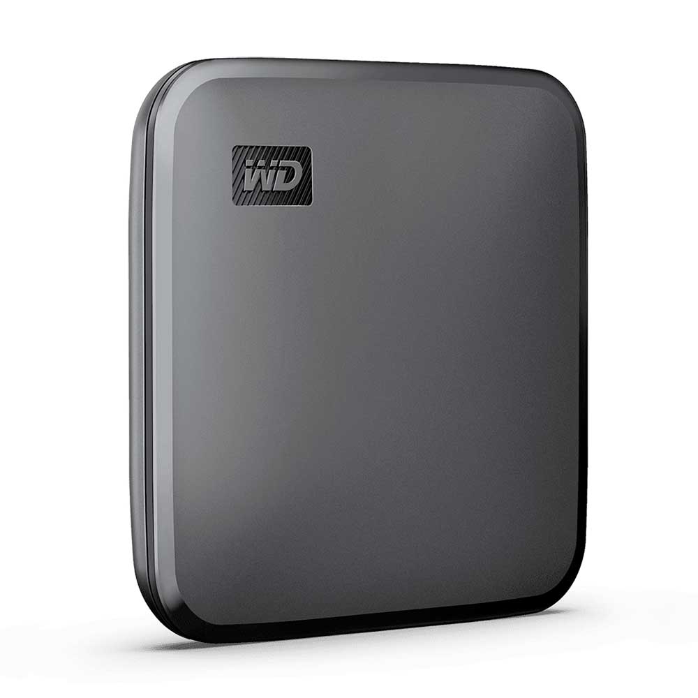 SSD Portable Western Digital Elements SE SSD, 1TB, Interfaz USB 3.0 micro B, Negro.