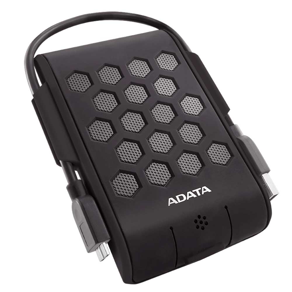 Disco Duro Externo Antigolpes Adata HD720 2TB, USB 3.2, Grado Militar, Negro.