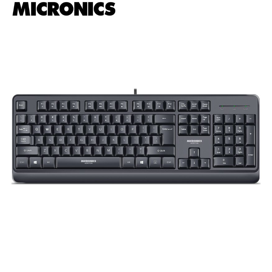 Teclado y Mouse Micronics NORTON (MIC T100) USB, Cable.