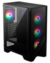 Case MSI MAG Forge 120A Airflow, Mid Tower, Vidrio Templado, S/Fuente USB 3.0, Black.