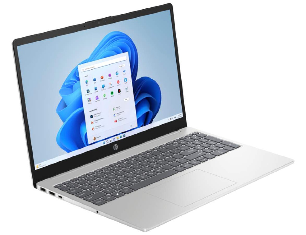 Laptop HP 15-fd0055la, Intel Core i5-1235U 1.3/4.4Ghz (A4AT7LA#ABM) | 15.6&quot; – FHD | RAM 8GB 3200Mhz | 512GB SSD M.2 PCIe | Intel Iris Xe | Win 11 | Español.