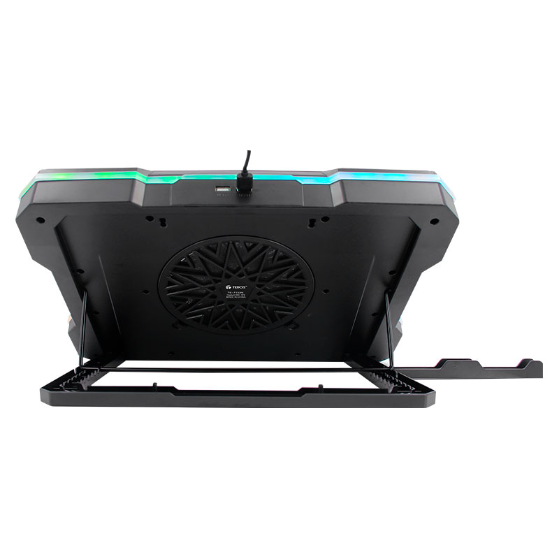 Cooler TEROS TE-7133N RGB, compatible con notebooks de 14&quot; hasta 19&quot;