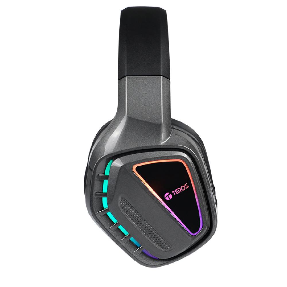 Audifono Gaming TEROS TE-8171N Estéreo, Micrófono, RGB, 3.5mm.