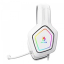 AUDIFONOS C/MICROFONO ANTRYX CHROME STORM ENIGMA WHITE 7.1 VIRTUAL VIBRADOR, USB