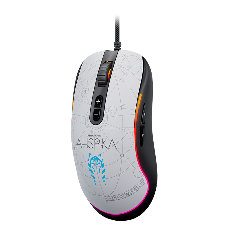 Mouse Gaming Primus Ahsoka Tano GLADIUS 12400T, Sensor PixArt 12400Dpi, RGB, Black USB.