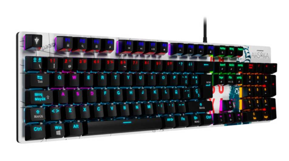 Teclado Mecánico Primus Gaming Ahsoka Tano BALLISTA90T, Switch Red, Español.