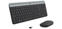 Teclado Logitech + Mouse Inalámbrico MK470 Slim, USB Black.