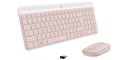 Teclado Logitech + Mouse Inalámbrico MK470 Slim, USB, Rose.