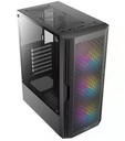 Case Antec AX20 ELITE MT 4AR GL, Black, 03 Cooler RGB, Vidrio templado, S/Fuente.