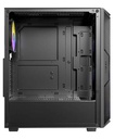 Case Antec AX61 ELITE, MT 4AR GL, Black, 04 Cooler ARGB, Vidrio templado, S/Fuente.