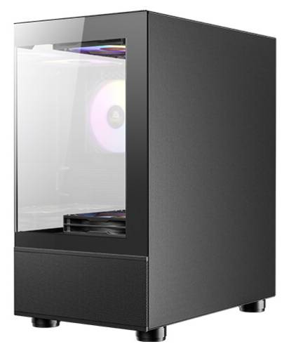 Case Antec CX200 ELITE, ST 5ARC 2GL, Black, 05 Cooler RGB, Vidrio templado, S/Fuente.