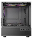 Case Antec CX200 ELITE, ST 5ARC 2GL, Black, 05 Cooler RGB, Vidrio templado, S/Fuente.