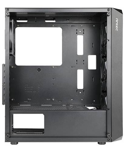 Case Antec NX292, MT 3AR+1 GL, Black, 03 Cooler ARGB + 1, Vidrio templado, S/Fuente.