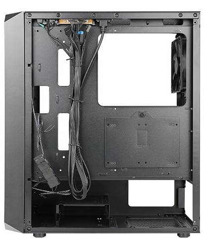 Case Antec NX292, MT 3AR+1 GL, Black, 03 Cooler ARGB + 1, Vidrio templado, S/Fuente.