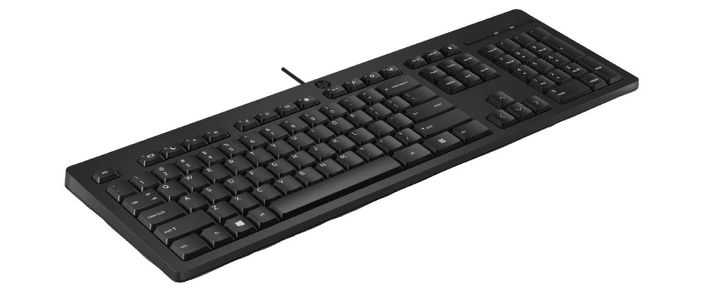 Teclado HP 125, Cable USB, SP, Negro.