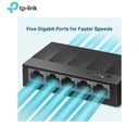 Switch Tp-Link LS1005G, 5port Ethernet 10/100/1000 Mbps, Plástico.