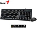 Teclado y Mouse Genius KM-170, USB, Multimedia SP Black.