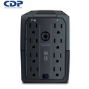UPS CDP R-UPR508I, 500VA/240w, 8 tomas, 5 Port USB, 1 Tipo C, Autonomía 20min.