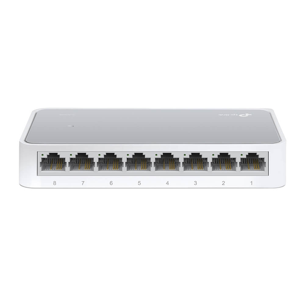 SWITCH TP-LINK TL-SF1008D, 8 PUERTOS RJ-45 10/100 MBPS, AUTOVOLTAJE, PRESENTACIÓN EN CAJA