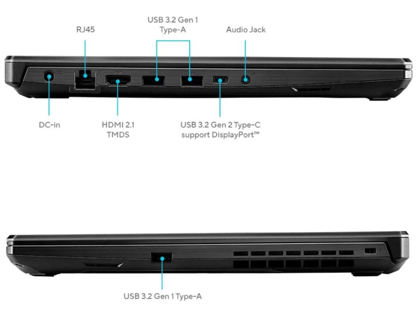 Laptop Asus TUF A15 FA506NC-HN011W, AMD Ryzen 5 7535HS 3.3/4.55 GHz, | 15.6” - FHD 144Hz | RAM 8Gb DDR5 | 512Gb SSD | Nvidia RTX3050 4Gb | Español | Win 11
