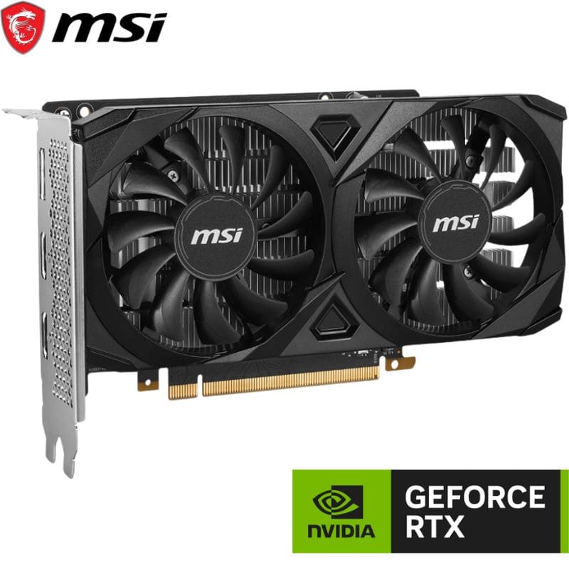 Tarjeta de video MSI GeForce RTX 3050 VENTUS 2X 6G OC, 6GB GDDR6, PCI-Express Gen 4.0